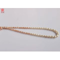 5-6-7mm mezcló el collar de la perla natural del arroz del color (ES130-3)